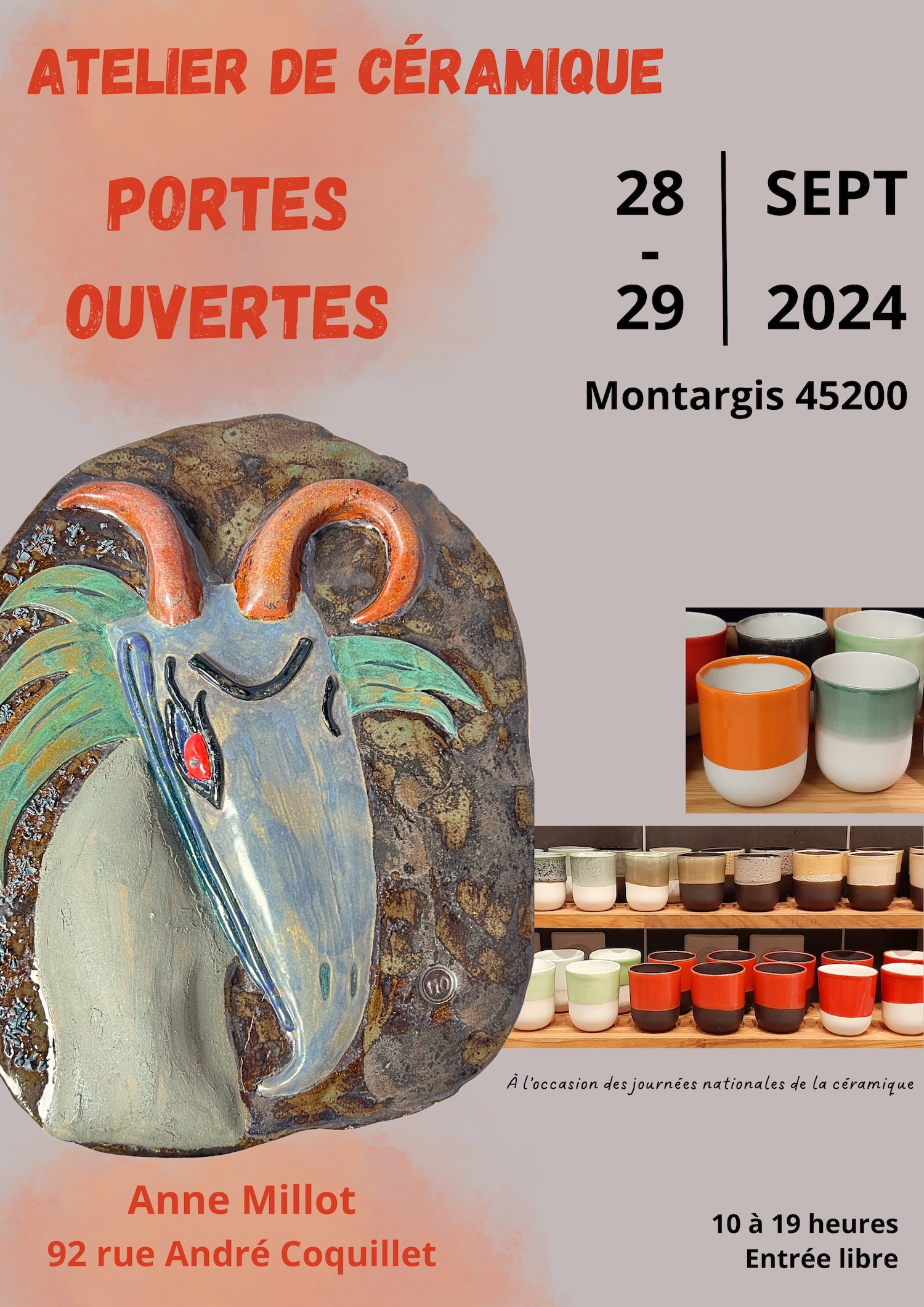 Journées nationales de la céramique septembre 2024